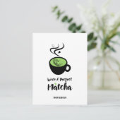 Perfect Matcha Valentijn Love Briefkaart (Staand voorkant)