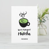 Perfect Matcha Valentijn Love Card Feestdagenkaart (Staand voorkant)