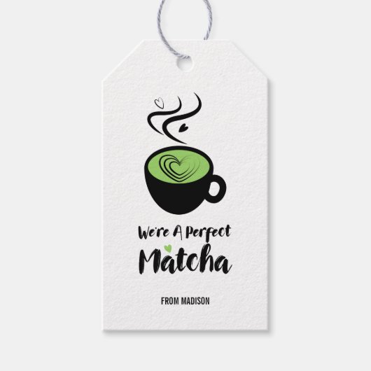 Perfect Matcha Valentijn Love Gift Labels Cadeaulabel (Voorkant)