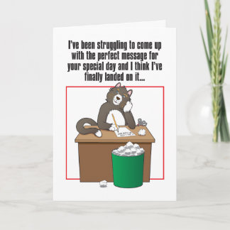 Perfect Message Humorous Birthday Kaart