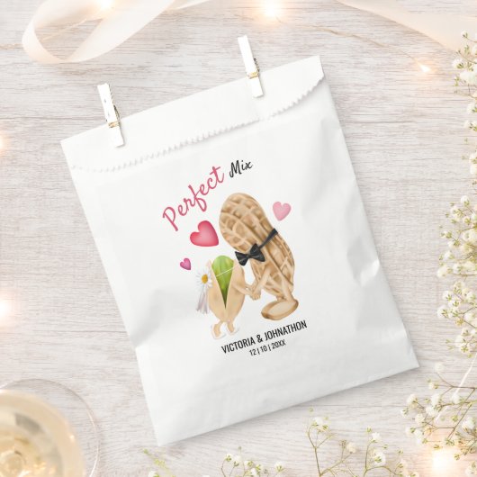 Perfect Mix Nut Bride en Groom Dank u Weddenschap Bedankzakje (Geknipt)