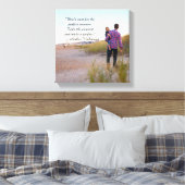Perfect Moment Quote - Verpakt Canvas (Insitu (Slaapkamer))