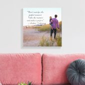Perfect Moment Quote - Verpakt Canvas (Insitu (Woonkamer))