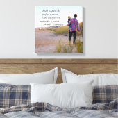 Perfect Moment Quote - Verpakt Canvas (Insitu (Slaapkamer))