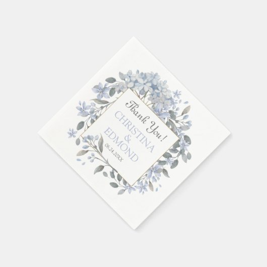 Perfect Mooie Boho Bloemige Trouw Dank Je Servet (Hoek)