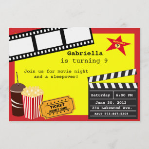 Perfect Movie Night Invitation Kaart