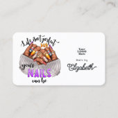 Perfect Nails Slogan Chic Nail Salon Visitekaartje (Voorkant)