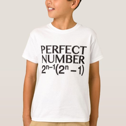 PERFECT_NUMBER T-SHIRT (Voorkant)