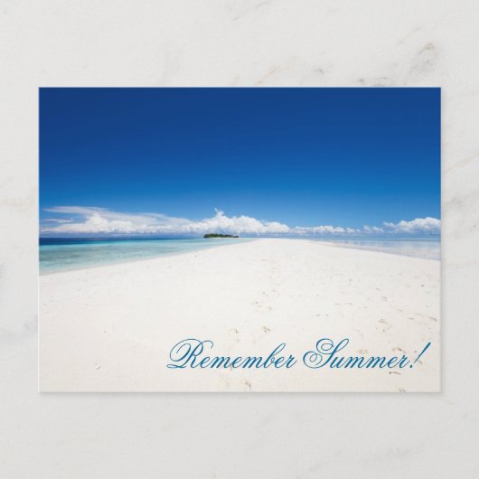 Perfect oceaanstrand briefkaart (Voorkant)