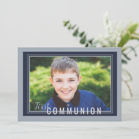 Perfect omgezette Fotouitnodiging Kaart (Staand voorkant)