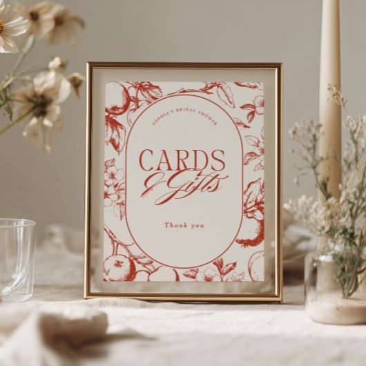 Perfect One Apple Bruiloft Feest Kaarten Cadeaus Poster