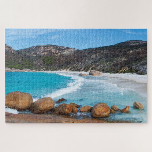 Perfect ongerepte witte strand, 1014 stukken legpuzzel (Horizontaal)
