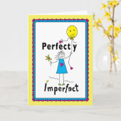 Perfect onvolmaakt 1_Wenskaart 5"x7" Kaart (Gele Bloem)