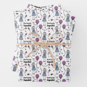 Perfect onvolmaakt 1A Mix_Wrapping papier Inpakpapier Vel (In situ)