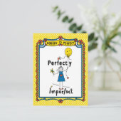 Perfect onvolmaakt 1B_ Briefkaart (Staand voorkant)