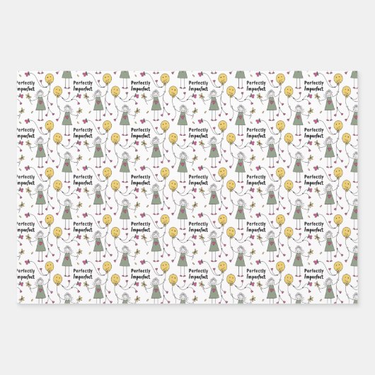 Perfect onvolmaakt 1C_Wrapping papier Inpakpapier Vel (Voorkant 2)