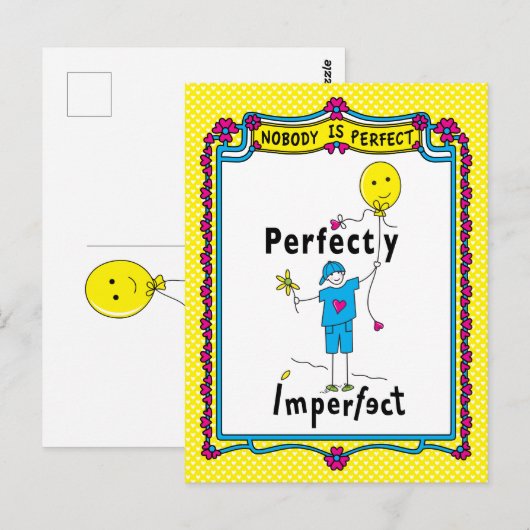 Perfect onvolmaakt 2_ briefkaart (Voorkant / Achterkant)