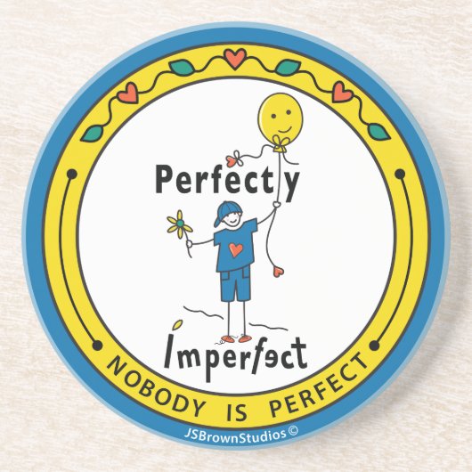 Perfect onvolmaakt 2B_Round Onderzetter (Voorkant)