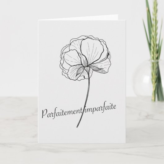perfect onvolmaakt kaart (Voorkant)