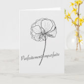 perfect onvolmaakt kaart (Gele Bloem)