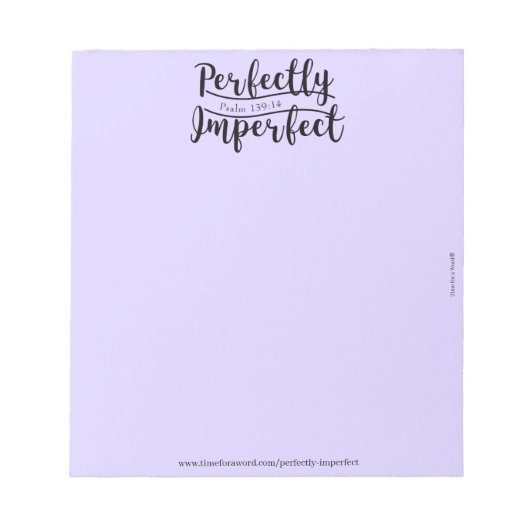 Perfect onvolmaakt Notitieblok (Voorkant)