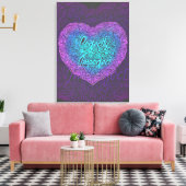 Perfect onvolmaakt, positieve quotes canvas afdruk (Insitu (Woonkamer))