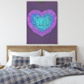 Perfect onvolmaakt, positieve quotes canvas afdruk (Insitu (Slaapkamer))