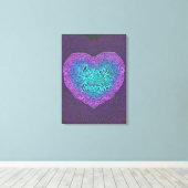 Perfect onvolmaakt, positieve quotes canvas afdruk (Insitu (Houten vloer))