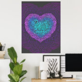Perfect onvolmaakt, positieve quotes poster (Thuiskantoor)