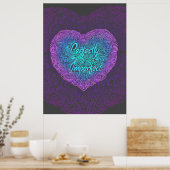 Perfect onvolmaakt, positieve quotes poster (Keuken)