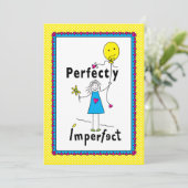 Perfect onvolmaakte 1_Flat Kaart 5"x7" (Staand voorkant)