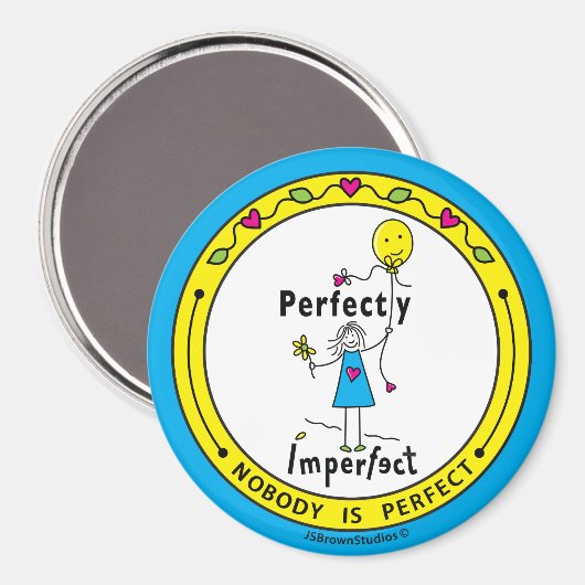 Perfect onvolmaakte 1_ronde magneet 3" (Voorkant / Achterkant)