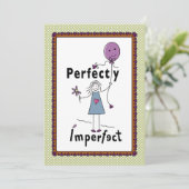 Perfect onvolmaakte 1A_Flat Kaart 5"x7" (Staand voorkant)