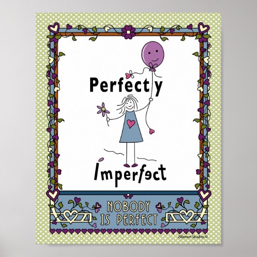 Perfect onvolmaakte 1A_Print 8"x10" Poster (Voorkant)