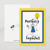 Perfect onvolmaakte 1B_Flat Kaart 5"x7" (Voorkant / Achterkant)