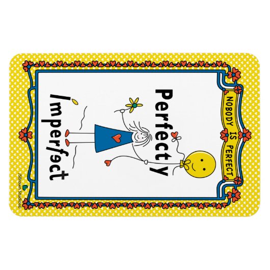 Perfect onvolmaakte 1B_Flexibele magneet 4"x6" (Horizontaal)