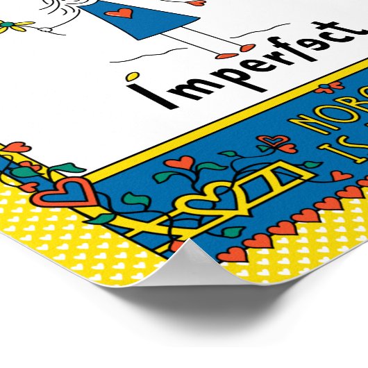 Perfect onvolmaakte 1B_Print 8"x10" Poster (Hoek)