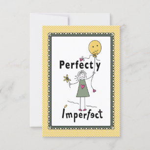 Perfect onvolmaakte 1C_Flat Kaart 5"x7"