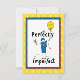 Perfect onvolmaakte 2B_Flat Kaart 5"x7"