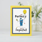 Perfect onvolmaakte 2B_Flat Kaart 5"x7" (Staand voorkant)