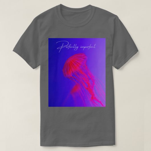 Perfect onvolmaakte achterroze kwal t-shirt (Design voorkant)