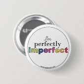 perfect onvolmaakte badge ronde button 5,7 cm (Voorkant /achterkant)