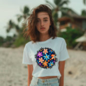Perfect onvolmaakte bloemen t-shirt
