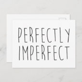 Perfect onvolmaakte Citaat van de Funny Briefkaart (Voorkant / Achterkant)