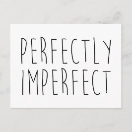 Perfect onvolmaakte Citaat van de Funny Briefkaart