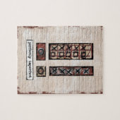 Perfect onvolmaakte JIgzaag Puzzle - Abstract brui Legpuzzel (Horizontaal)