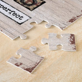 Perfect onvolmaakte JIgzaag Puzzle - Abstract brui Legpuzzel (Zijkant)