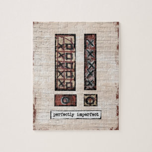 Perfect onvolmaakte JIgzaag Puzzle - Abstract brui Legpuzzel