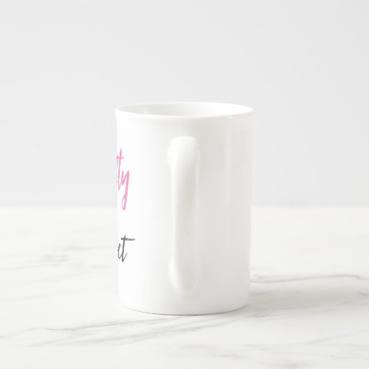 Perfect onvolmaakte "met Tiara" Bone China Mok (Achterkant)