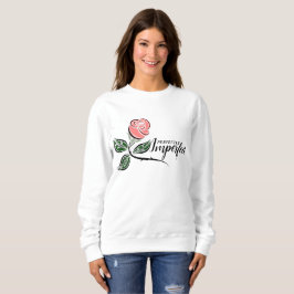 Perfect onvolmaakte roze Rose Trui